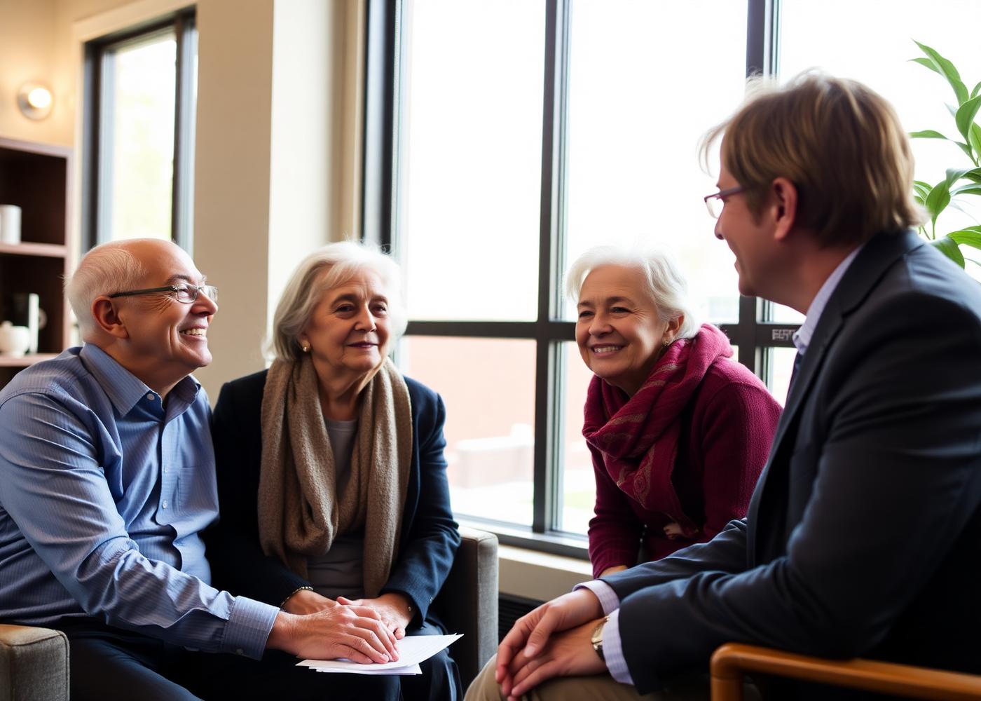 Franklin Financial advisor meeting with a Denver family